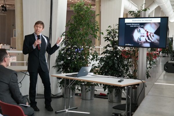 Man giving a presentation