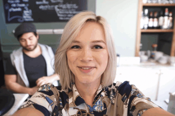 Woman smiling in Colu's video by Bold Content