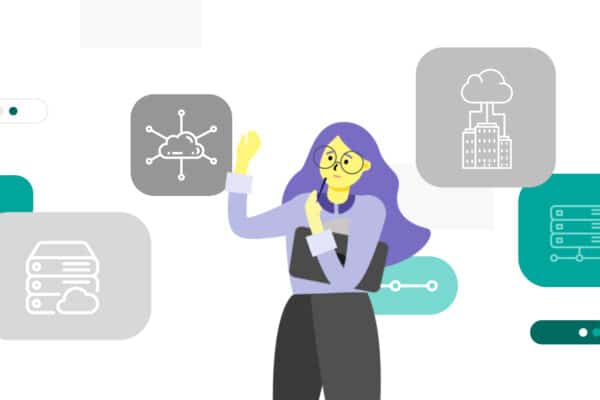 Illustration of a woman working