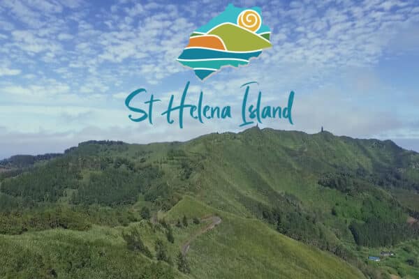St Helea mountain view with logo