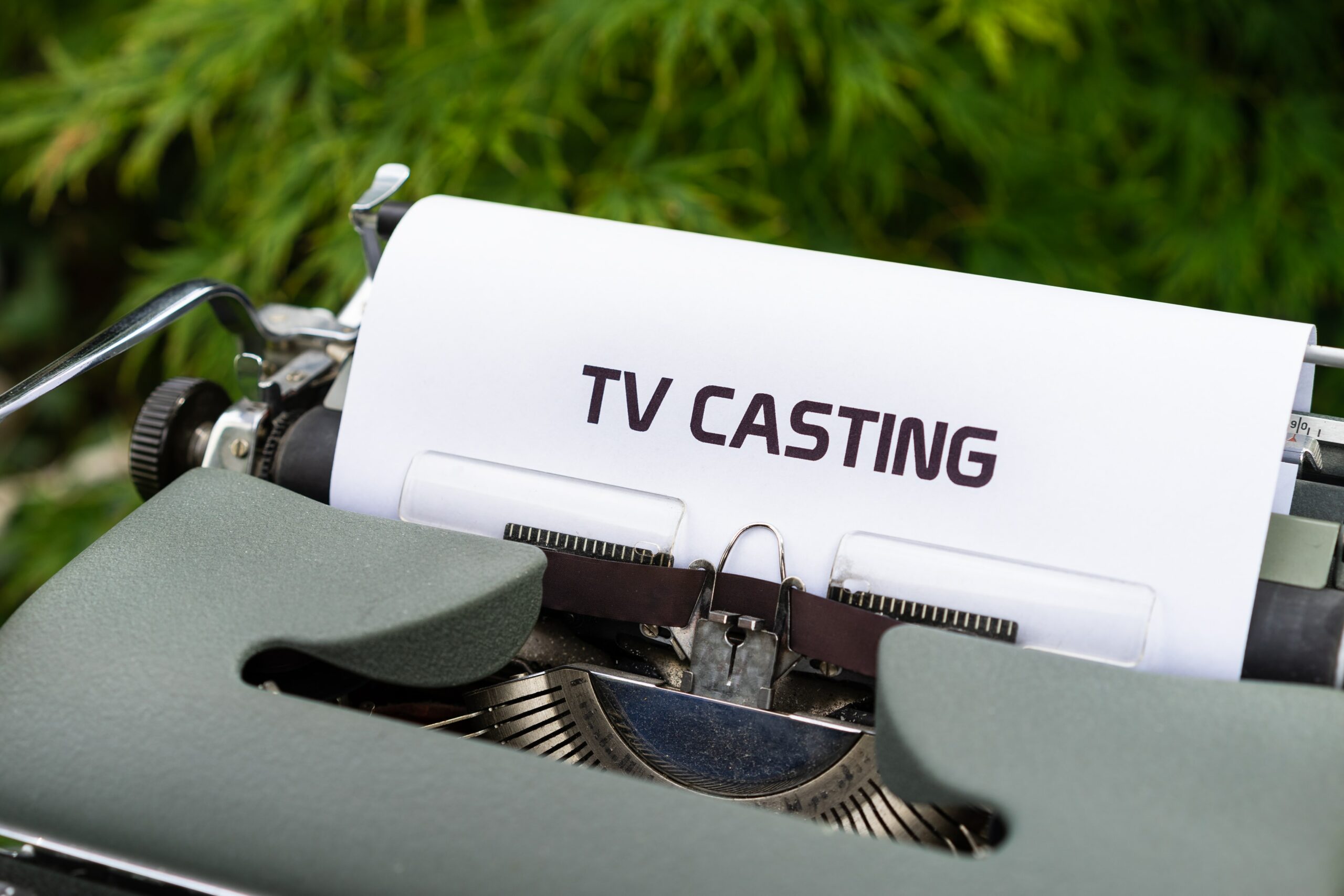 a photo of a page with the words TV casting on it