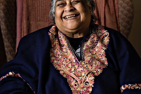 Old Indian Woman Laughing