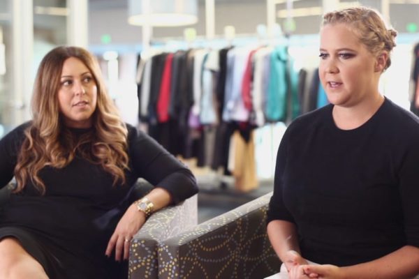 Amy Schumer giving an interview for Bold Content's Stylefund