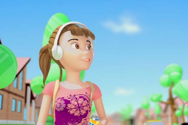 3D animation of a girl for a Coca Cola video produced by Bold Content