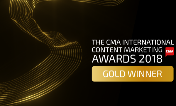 CMA International Content Marketing Awards Best Video Series 2018 trophy