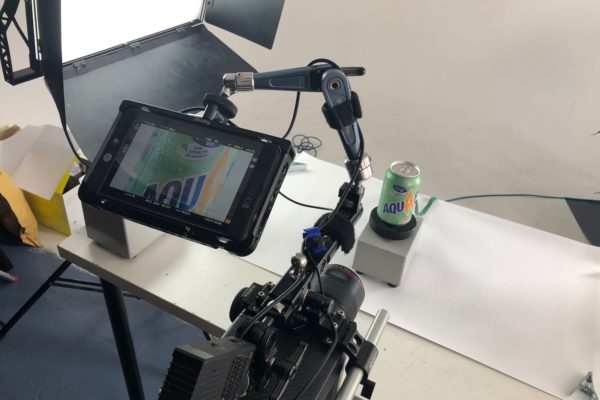 camera in product studio