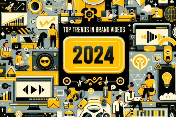 infographic about brand video trends in 2024